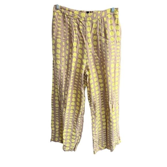 Lucy Paris Pants Wide Leg Polka Dots M Pockets Zipper Whimsical Bohemian Hippie - Picture 1 of 10